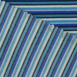 Blue Horizontal-Stripe French Terry, Polyester — photo 3