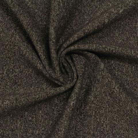 Dark Grey Marl Jersey Knit, Cotton-Poly, 245 gsm, 163 cm