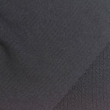 Black Textured Rib Knit, Poly-Viscose — photo 3