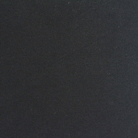 Viscose Nylon Stretch Ponte Knit Fabric, 335 gsm, 160 cm — Black