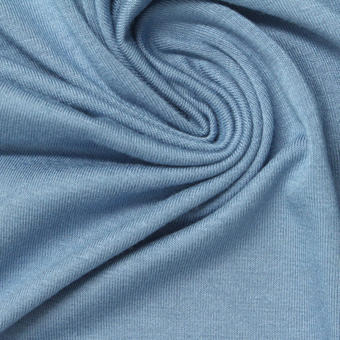 Light Blue Marl Jersey Knit, Viscose, 235 gsm