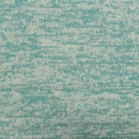 Teal Marl Chunky Knit, Viscose-Poly, 200 gsm