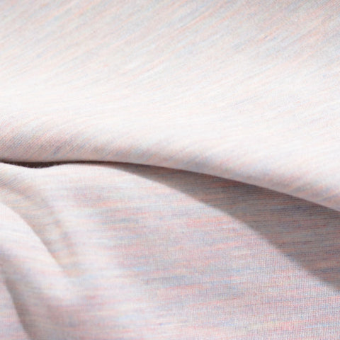 Light Blue Marl Ponte Knit, Viscose-Poly