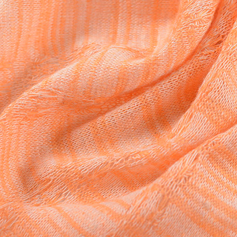 Orange Textured Jersey Knit, Poly-Viscose