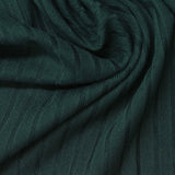 Brushed Polyester Stretch Milk Silk Knit Fabric, 200 gsm, 150 cm — Green — photo 3