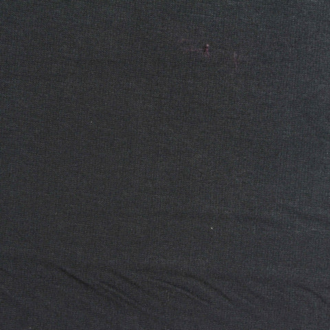 Viscose Nylon Stretch Ponte Knit Fabric, 230 gsm, 155 cm — Black