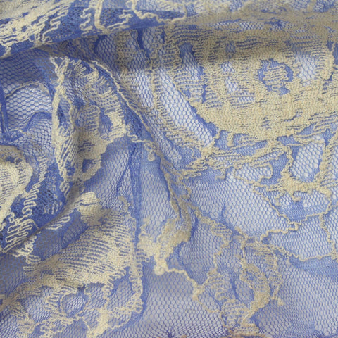 Off-White Floral Lace, Nylon-Cotton