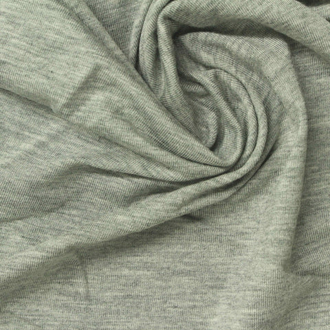 Light Grey Marl Jersey Knit, 195 gsm