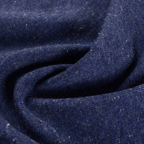 Dark Blue Marl French Terry, Poly-Cotton, 226 gsm