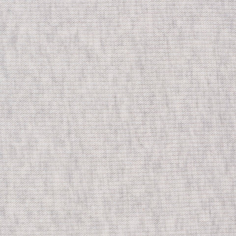 Light Grey Heather Rib Knit, Poly-Cotton