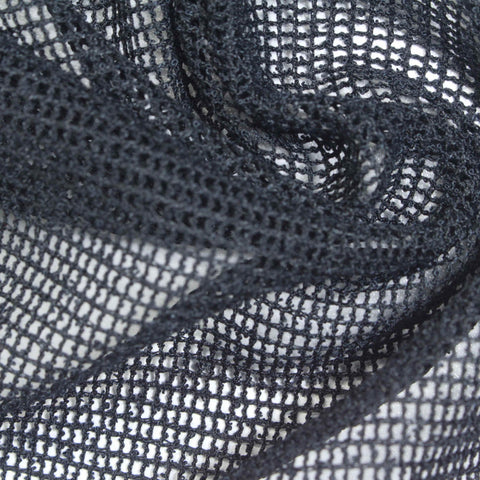 100% Polyester Chunky Knit Fabric, 130 gsm, 160 cm — Navy