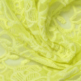 Yellow Floral Mesh, Cotton-Nylon — photo 3