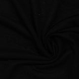Polyester Viscose Stretch Chunky Knit Fabric, 156 gsm, 145 cm — Black — photo 3