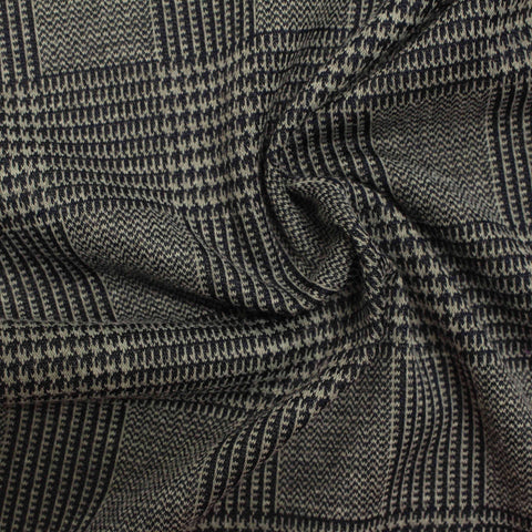 Grey Plaid Jacquard, Polyester, 245 gsm