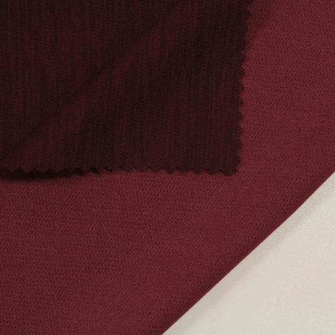 Polyester Stretch Ponte Knit Fabric, 190 gsm — Red