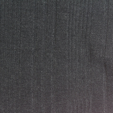 Dark Grey Marl Rib Knit, Poly-Viscose, 280 gsm, 140 cm