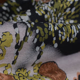 Brown Dots Scuba Knit, Cotton-Nylon — photo 3