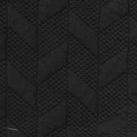 Black Textured-Chevron Jacquard, Polyester