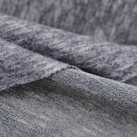 Blue Marl Jersey Knit, Viscose-Poly, 204 gsm