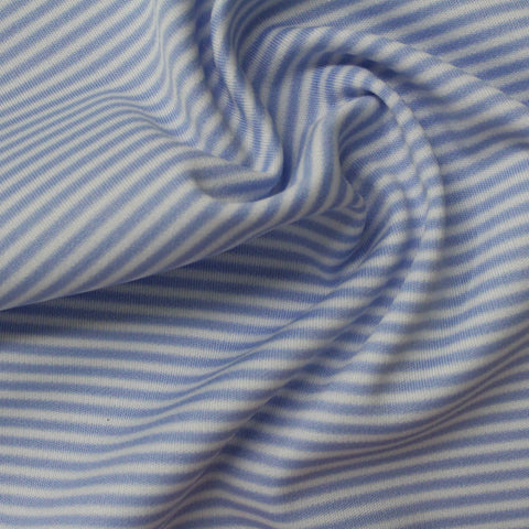 Light Blue Stripe Knit, Polyester, 234 gsm