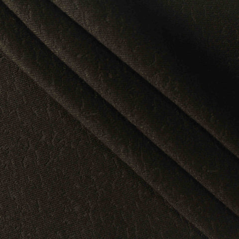 Black Tone-on-Tone Crepe, Viscose-Poly
