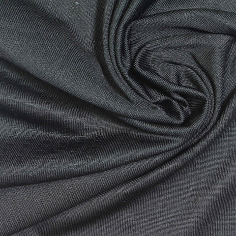 Jacquard Polyester Stretch Knit Fabric, 120 gsm, 145 cm — Grey