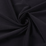 Polyester Stretch ITY Knit Fabric, 201 gsm, 160 cm — Black — photo 3