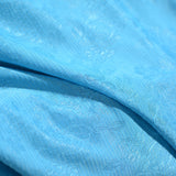 Blue Floral Jacquard, Polyester — photo 3