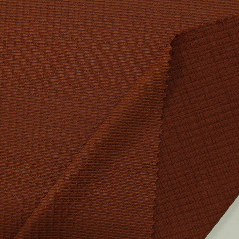 Polyester Stretch Crepe Fabric, 130 gsm, 155 cm — Red