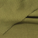 Polyester Viscose Stretch Rib Knit Fabric, 170 gsm, 150 cm — Khaki — photo 3