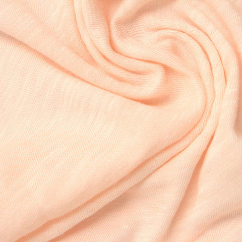 Slub Cotton Modal Jersey Knit Fabric, 130 gsm, 155 cm — Beige