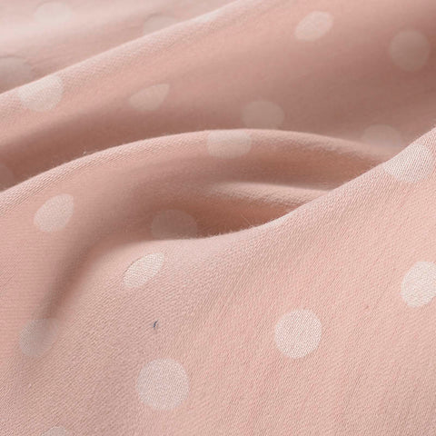 Light Pink Dots Jacquard, Cotton-Poly