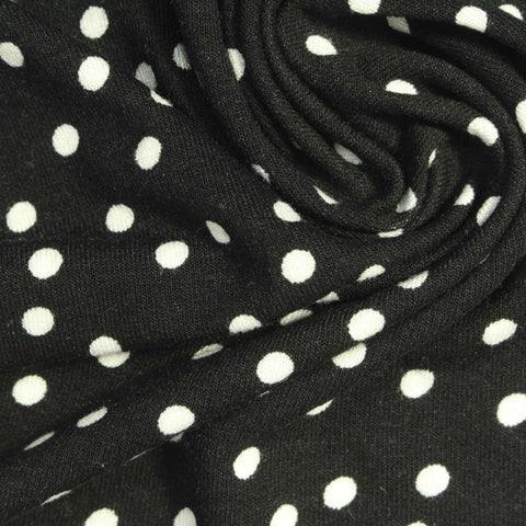 White Polka-Dot Woven, Viscose