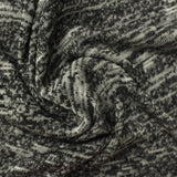 Black Heathered-Marl Chunky Knit, Viscose-Poly — photo 3