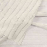 Striped Chunky Knit Fabric, 195 gsm, 166 cm — White — photo 3
