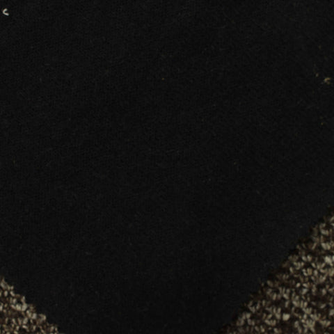 Dark Brown Marl Interlock Knit, Polyester, 393 gsm