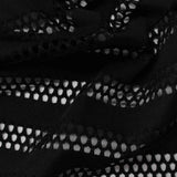 Black Stripes Jacquard, Polyester — photo 3