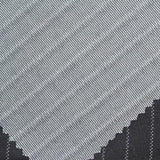 White Vertical-Stripe Ponte Knit, Viscose-Nylon — photo 3