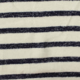 Navy Horizontal-Stripe Chunky Knit, Viscose-Poly — photo 3