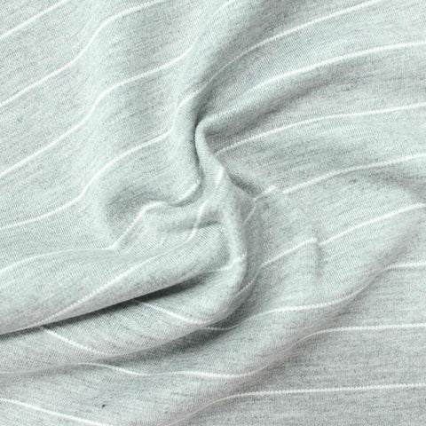 White Horizontal-Stripe Jacquard