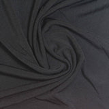 Polyester Stretch Linen-Look Fabric, 200 gsm, 170 cm — Black — photo 3
