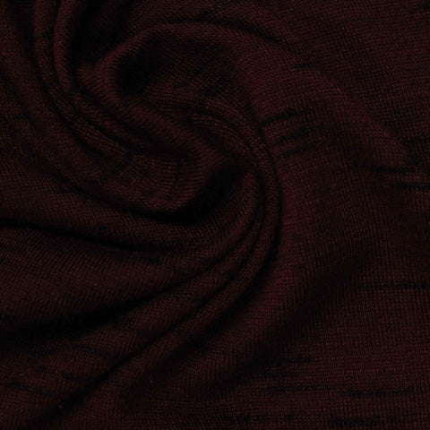 Slub Polyester Viscose Jersey Knit Fabric, 180 gsm, 168 cm — Red