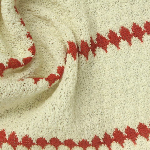 Red Diamond Chunky Knit, Poly-Cotton