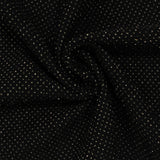 Jacquard Cotton Modal Metallic Jersey Knit Fabric, 150 gsm, 163 cm — Black — photo 3