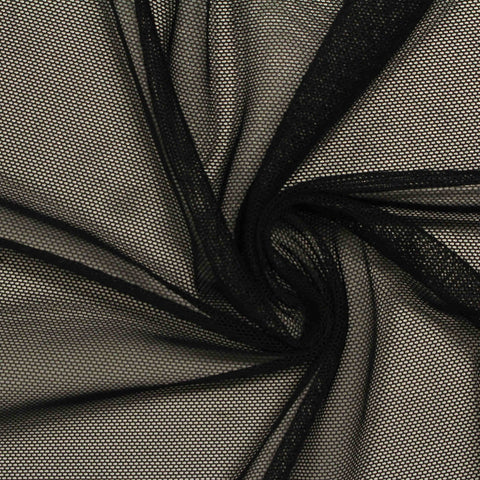 Polyester Stretch Mesh Fabric, 80 gsm, 155 cm — Brown