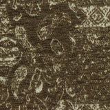 Brown Abstract Chenille, Polyester — photo 3