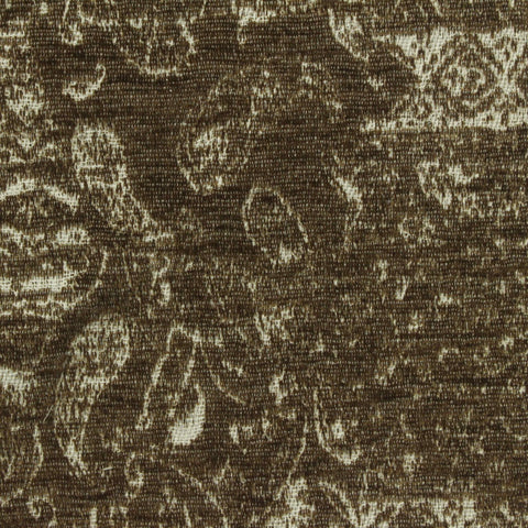 Brown Abstract Chenille, Polyester