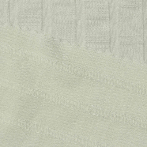 Off-White Check Rib Knit, Viscose