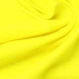 Polyester Stretch Rib Knit Fabric, 250 gsm, 160 cm — Yellow — photo 3