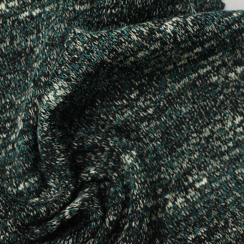 Black Fine-Marl Chunky Knit, Poly-Viscose